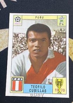 1970 Panini World Cup Mexico 70 Teofilo Cubillas Peru Italian Version Legend