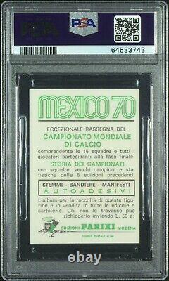 1970 Panini World Cup Mexico 70 Teofilo Cubillas Peru Italian Version PSA 5 Pop