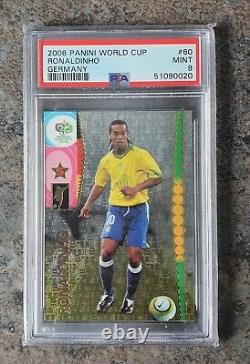 2006 FIFA World Cup Germany #60 PSA 9 Mint Panini Ronaldinho