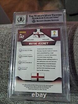 2014 Panini Prizm World Cup #142 Wayne Rooney Beckett 10 Autograph