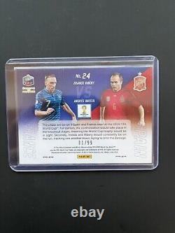 2014 Panini Prizm World Cup Franck Ribery / Andres Iniesta /99 Matchups