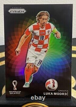 2022 Panini Prizm FIFA WORLD CUP Luka Modric Colour Wheel SSP Case Hit Croatia