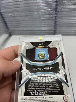 2022 Panini Prizm World Cup Lionel Messi #7 Red Breakaway /99 Argentina