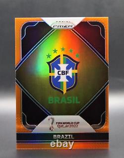 Brazil CBF Brazil /25 Panini Prizm FIFA World Cup Qatar Soccer Team Logo