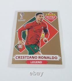 Cristiano Ronaldo Extra Sticker Gold Legend Panini FIFA World Cup Qatar 2022 CR7