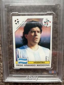 Italia 90 Diego Maradona graded sticker grade 8 rare