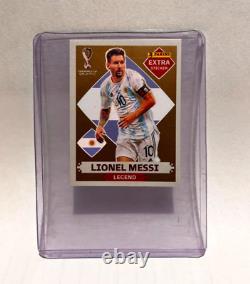 Lionel Messi Legend Gold Extra Sticker PANINI FIFA World Cup Qatar 2022 Rare