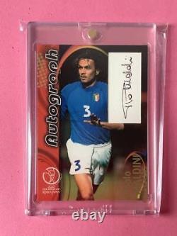 Magho 2002 PANINI FIFA WORLD CUP ITALIA AUTOGRAPHED CARD PAOLO MALDINI PAOL