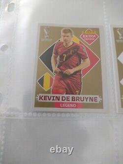 Panini Extra Sticker Fifa World Cup Qatar 2022 Kevin De Bruyne Gold