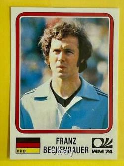 Panini FIFA 1974 GERMANY World Cup Story Sticker FRANZ BECKENBAUER 63 NEW