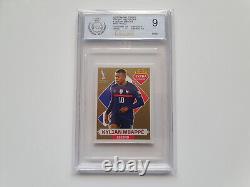 Panini FIFA 2022 World Cup Qatar Extra Sticker Legend GOLD Mbappe PGS (as PSA) 9