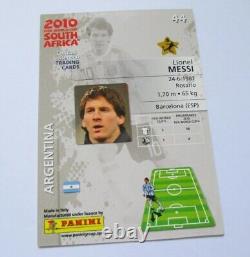 Panini FIFA World Cup 2010 Premium #44 Lionel Leo Messi Metallized Card