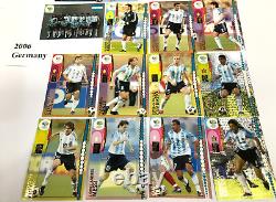 Panini Fifa World Cup Soccer Trading Card Base Team Set 2006-2018-argentina (4)