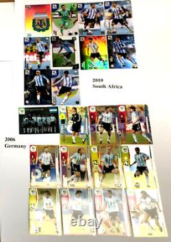 Panini Fifa World Cup Soccer Trading Card Master Team Set 2006+2010-argentina