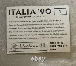 Panini Italia 90 FIFA World Cup 1990 Rookies No 1 2 3 4 Unglued Original Backs