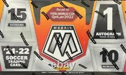 Panini Mosaic Road to FIFA World Cup Qatar 2021-22 Hobby Box Soccer