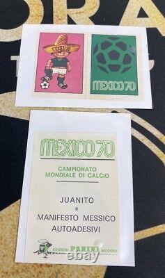 Panini World Cup Mexico 70 1970 JUANITO MEXICO 70 POSTER Italian Version MINT