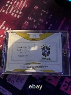 Roberto Carlos Brazil National Treasures World Cup 2022 On Card Auto 41/49