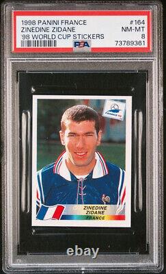Zinedine Zidane Panini France World Cup'98 PSA 8 POP 88